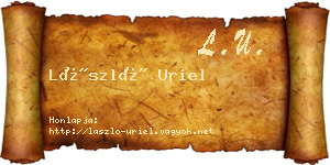 László Uriel névjegykártya