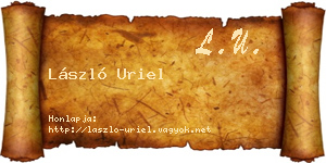 László Uriel névjegykártya